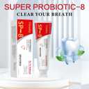 2 x SP-8 Probiotic Ultra Whitening Toothpaste, Deep Cleaning Care Fresh Breath with Probiotic Oral Microbiot. (1 Pcs)