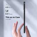 TORRAS Slim Fit for iPhone 14/13 Case, Ultra-Thin Sturdy Protective Cover with Anti-Scratch & No Fingerprint Hard Plastic Super Slim Phone Case for iPhone 14/13 (6.1"), Chimney Black
