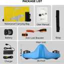 Asiwo Underwater Scooter, Sea Scooter Dual Motors with Action Camera Mount for Kids/Adults, Water Scooter 40M Waterproof for Scuba Diving Snorkeling Pool Sea Adventures