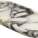 100% Natural Luxury Calaccata Viola Marble Small Hand Towel Tray Holder Organizer, Makeup Bathroom Holder (Viola-oval-10"x5"x0.7")