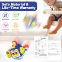 SOONYANG Montessori Toys for 1 Year Old, Activity Cube Toys for 1 Year Old Boy,Travel Sensory Toy for Toddlers 1-3, One Year Old Boy Birthday Gift, Learning Baby Toy 12-18 Months (Blue)