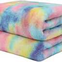 Fleece Throw Blanket, Cozy Soft Lightweight Plush Blanket for Couch Sofa Bed, Warm Colorful Throw Blanket, Valentine’s Day Birthday for Women Mom Kids Boys Girls Baby