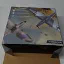 VOLANTEXRC RC Plane 3 Channel Remote Control Airplane Fighter Toys, 2.4GHz 6-axis Gyro Stabilizer RTF Glider Aircraft Plane, Easy to Fly for Adults Beginners (BF109) (White Gray)