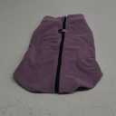 Idepet Dog Fleece Vest Sweater Zip Up Warm Pullover Dogs Jacket with D-Ring Leash Winter Cold Weather Coat Pet Sweater shirt Clothes Hoodie for Small Medium Dogs Boy Girl (Purple, XXL)