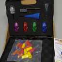 Wire Stripper for Drill for Inteior AWG 14 12 10 8 Gauge Set, US Electrical Wire Stripping and Twisting Tool, Drill Wire Stripper Nut Twister Tool (Blue Green Red Purple, AWG 14 12 10 8)