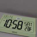 XREXS Large Digital Wall Clock, Battery Operated Alarm Clocks for Bedroom Home Decor, Count Up & Down Timer, 14.17 Inch Large LCD Screen with Time/Calendar/Temperature Display (Batteries Included)