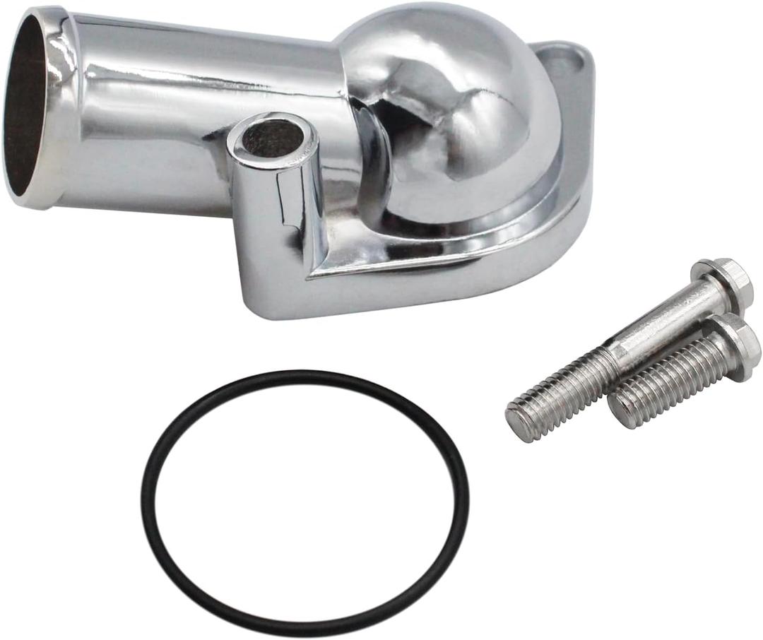 Silver 15 Water Neck Thermostat Housing Fits for SBC BBC Small Block Big Block Chevy 283 302 305 327 350 383 396 427 454 502