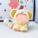 QIUTIMIY Clothes for 15/17cm Doll (No Doll), Fashion Outfit Set - Hat + Jumpsuit, Cute Dress Up Accessories (Squeaky)