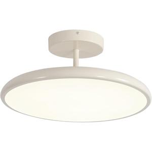 KCO Lighting Cream White Flush Mount Ceiling Light Large LED Kitchen Ceiling Light Modern Hallway Ceiling Lights Mid Century Traditional Ceiling Lighting for Bathroom Stairway