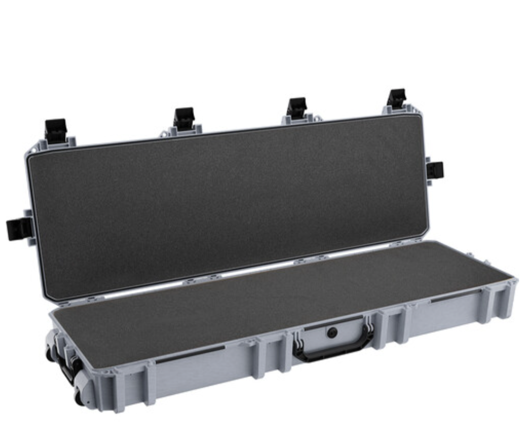Pelican V800 Wheeled Hard Tactical Rifle Case with Foam Insert (Ghost Gray, 83L)