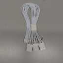 EZDIY-FAB GPU Power Sleeved Cable Extension, 16pin(12+4) 12VHPWR PCIe 5.0 Connector Male to 3X PCIE 8 PIN for RTX4070ti/ 4080/ 3090Ti, with Pre-Installed Cable Combs-16AWG/Pure White