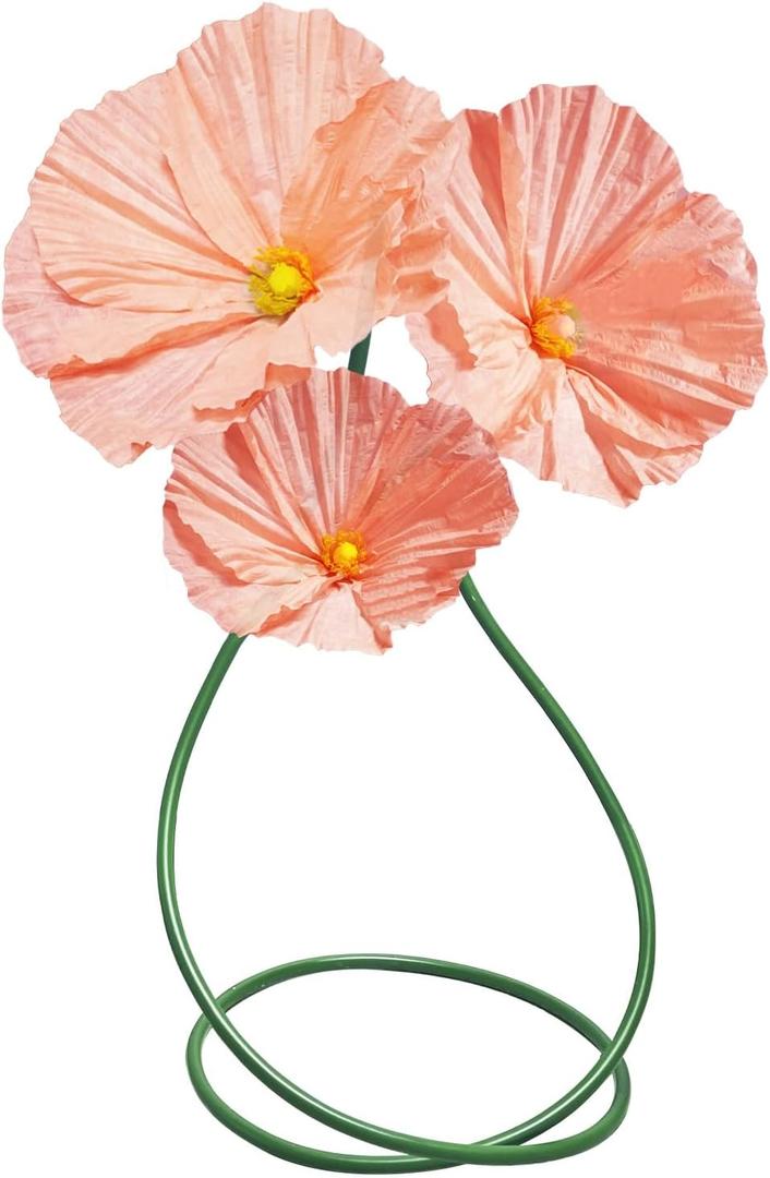 Large Flowers Artificial Flower Decoration - Wedding Giant Flowers Huge Artificial Paper Floral for Birthday Ceremony Party Event Mall Window Display Decorations 3pc (Pink)