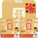 Hello Bello Diapers, Size 2 (10-16 lbs) Flower Child, 120 Count Value Pack of Premium Disposable Baby Diapers, Hypoallergenic with Soft, Cloth-Like Feel