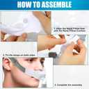 Nuanchu 12 Pcs Nasal Pillow Liner for CPAP Cushion Nasal Cushion Pillow Covers Cotton Liners Skin Sleep Protector Compatible Comfort Reusable Reduce Noisy Air Leaks and Irritation (White)