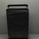 Carry On Luggage 20In Wide Handle PC Hardshell Suitcases with Spinner Wheels & TSA Lock Frameless Luggage Zipperless Luggage, Black