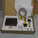 SKOWLL Wall Mounted Sink Faucet, Modern Waterfall Bathroom Faucet 2 Handle Widespread Faucets for Bathroom Sink 3 Holes Tub Filler, Oil Rubbed Bronze Finished