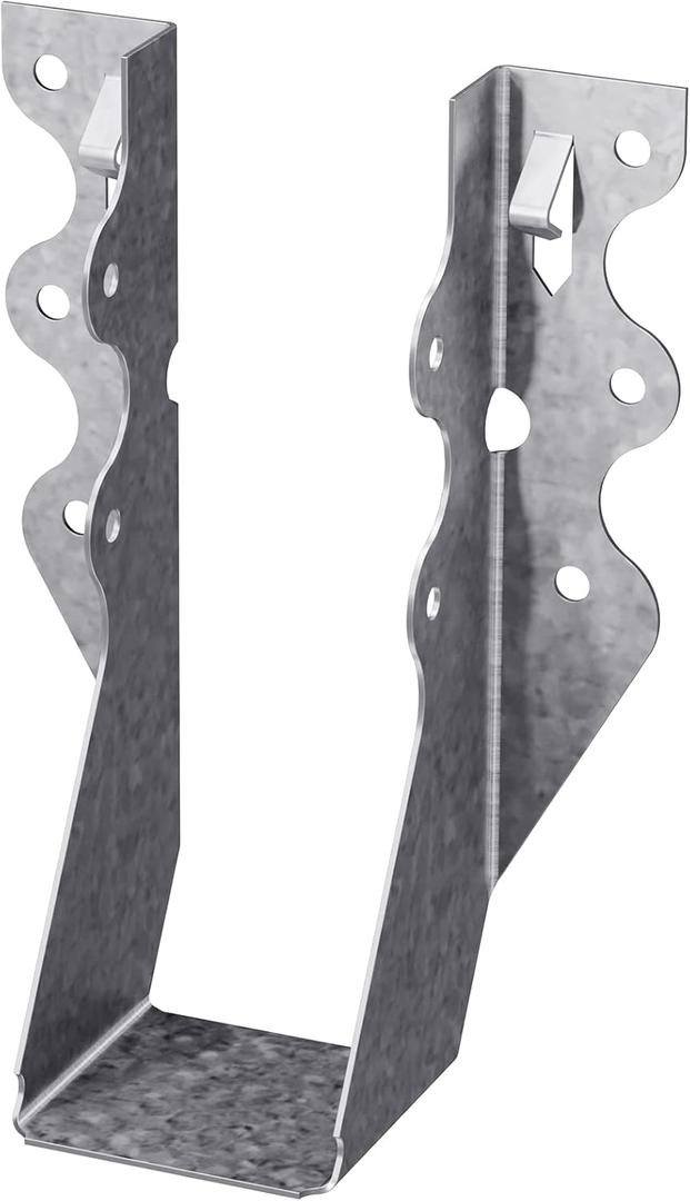 Simpson Strong-Tie LU26 Light Face-Mount Joist Hanger - Wood Construction Connectors, 20 Gauge Galvanized Steel Brackets, Hurricane Rafter Ties, 2x6, 100 Per Pack