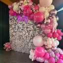 Bezente Pink Balloons Set,60pcs 12 inch Metallic Pearl Pink, Hot & Pastel Pink Latex Balloons Kit for Birthday,Wedding,Baby Shower,Princess Theme Party Decorations