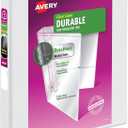 Avery Durable View 3 Ring Binder, 1 Inch EZD Rings, 1 White Binder (09301)