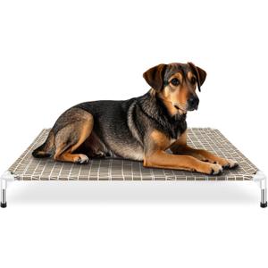 Elevated Dog Bed - Raised Pet Cot for Large Dogs, Portable Indoor & Outdoor Dog cot Bed, Soft and Comfortable, Pet Bed for Camping or Beach, XL