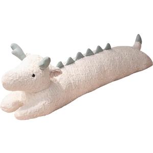 Dragon Plush Pillow - 47 Inch Dragon Stuffed Animal - Birthday, Christmas, Valentine's Day Gift for Kids Boys Girls (White) (47 inch, White)