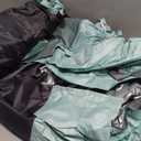 WhiteFang Beach Tent Anti-UV Portable Sun Shade Shelter for 3/4/6/8 Person, Extendable Floor with 3 Ventilating Mesh Windows Plus Carrying Bag, Stakes and Guy Lines (Mint Green)