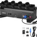 VEVOR Electric Confetti Cannon Machine, High Output 4-Shot Confetti Launcher, DMX512, Manual & Remote Control, Portable Confe-tti Shooter for Wedding Christmas DJ Party Event Show Stage Nightclub