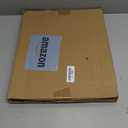 Universal Stainless Steel Sink Protector, Double Sink Bottom Grid Sink Rack with Rear Drain Hole for Kitchen Sink, 16 x13 Inches (Gold)