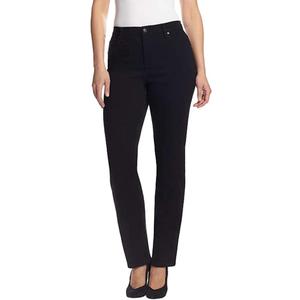 Gloria Vanderbilt Women's Classic Amanda High Rise Tapered Jean (14, Black)