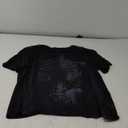 Floerns Women's Short Sleeve See Through Sheer Mesh Tee Shirt Blouse Tops L