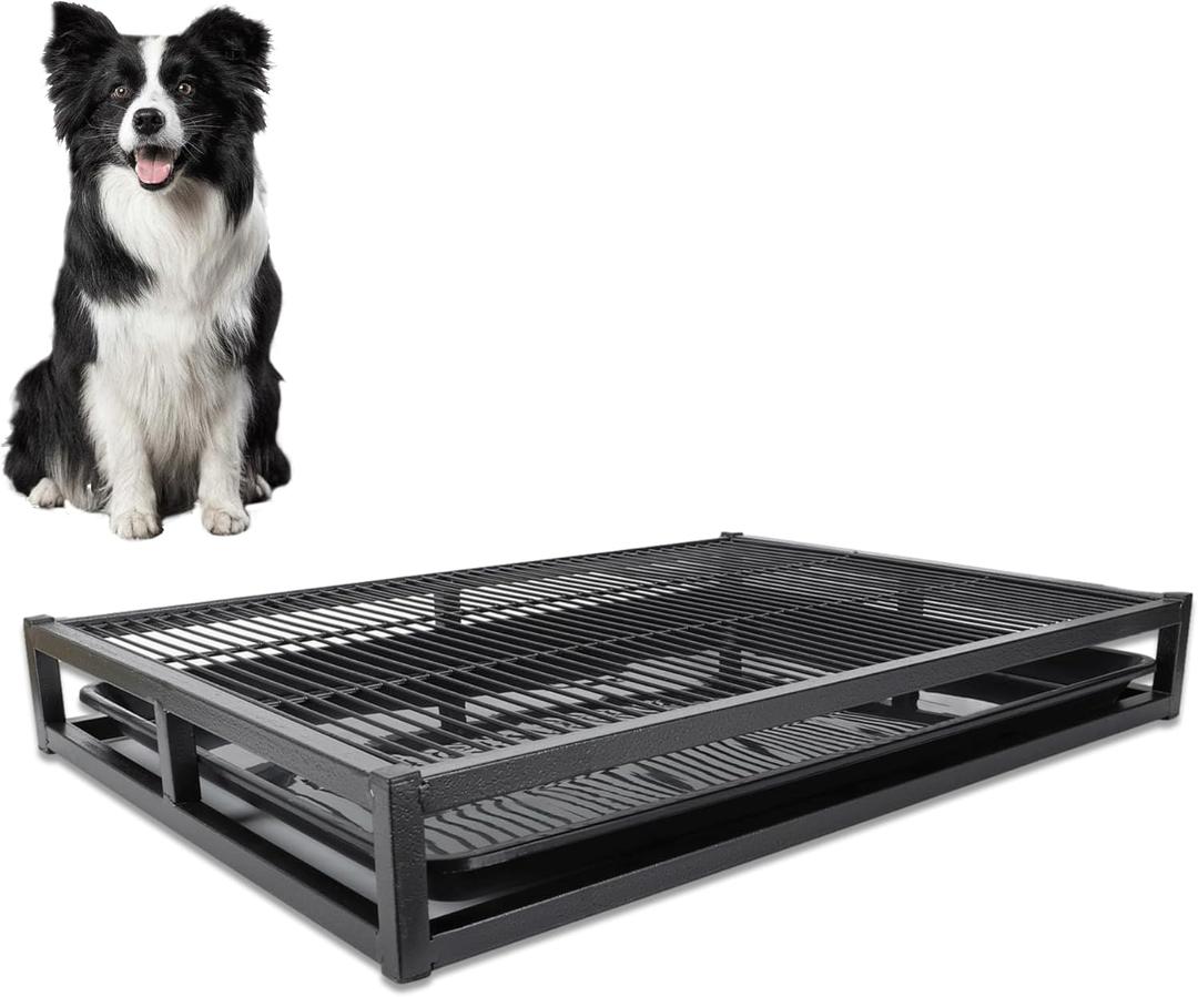 Gugxiom 62 * 43 * 8cm Training Toilet Potty Tray, Portable Dog Training Toilet, Reusable Long Lifespan Easy to Clean Indoor Outdoor Pet Litter Box for Puppy