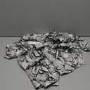  BB DAKOTA Lines in the Sun Python Snake Print Satin Jumpsuit Surplice Black Gray XS