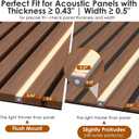 Slat Wall Lights for Wood Panel-6PCS LED Recessed Lighting Kit, 16"+24"+40"*2