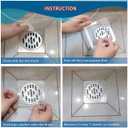 Disposable Drain Covers for Shower, 50 Pack - Shower Drain Hair Catcher, Bathroom Sink Drain Strainer,Disposable Drain Covers for Bathroom, Bathtub, Kitchen, and Sink(Square)