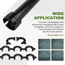 SCITOO Inner Tie Rod Installation Tool Kit with 9 Crowfoot Adapters for Most Cars