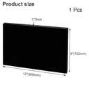 High-Density Polyethylene (HDPE) Plastic Block 1" Thick - 6" x 12" HDPE Plastic Sheet for Machining,Home Improvements,DIY Projects(Black PE Sheet 1 PCS)