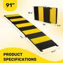 Heeyoo 91" Extra Long Dog Ramp for Car SUV Truck - 350Lbs Folding