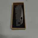 Eafengrow EF225 Pocket Knife Hunting Knives D2 Blade Titanium Handle with Clip EDC Tools Survival (black)