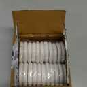 24 Pack of White 2 Inch, Wooden Curtain Rod Rings with Hooks, Decorative Drapery Hooks for Hanging Drapes, Vintage, Cafe and Shower Curtains, Tension Rod Hangers & Home Decor, 1.25 Inner Dia.