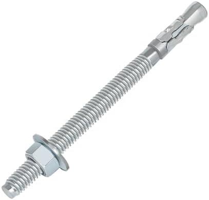 OUSCHR 1/2" x 7" Wedge Anchor, Concrete Stud Anchors, Zinc Plated Carbon Steel Bolt Nut Expansion Head Kit, Heavy Duty Fastener for Cement and Concrete, 8 PCS