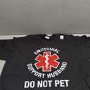 Do Not Pet Emotional Support Husband Funny T-Shirt, XL