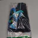 Daci Plus Size One Piece Swimsuit Women Athletic Boyleg Bathing Suit Full Coverage Swimwear (Black Blue Flower) 20W