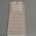 Hand Towels for Bathroom Set of 2 25x15 in White and Blush Striped Towels, Soft and Absorbent Decorative Bath Towels