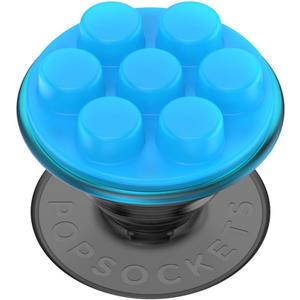 PopSockets Plant-Based Phone Grip with Expanding Kickstand, Adhesive Grip, Eco-Friendly PopSockets for Phone - Translucent Popper Electric Blue