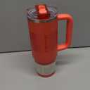 STANLEY Quencher ProTour Flip Straw Tumbler with Leakproof Lid | Built-In Straw & Handle | Cupholder Compatible for Travel | Insulated Stainless Steel Cup | BPA-Free (30 Ounces, Hot Coral Fade)