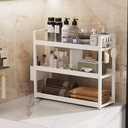 Bathroom Counter Organizer, 3-Tier Bathroom Shelf for Bathroom Kitchen Bedroom,Ideal for Organizing Cosmetics, Perfumes, Soaps, Lotions, and More (20Inches White), 19.7" x 6.7" x 18.1"