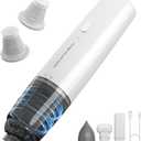 Handheld Vacuum Cordless, Car Vacuum Portable with 2 Suction Modes, Blow & Suction 2-in-1, Mini Vacuum Cleaner Rechargeable for Car, Home, Pet Hair, Office, Desk, Keyboards (White)