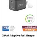 ZGear USB Fast Charge Wall Charger 24Watts Total Power