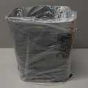 Transparent Trash Can, Bathroom Trash Cans with Lids, 2.6 Gallon Garbage Can for Bedroom, Office, Plastic Slim Waste Basket with Press Top Lid, 10L Clear Trash Bin for Home, Kitchen (Blue)