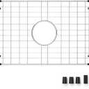 Sink Bottom Grid 24-1/8" x 12-5/8", Centered Drain with Corner Radius 1-1/2", Sink Protector for Kitchen Sink for Single Bowl Kitchen Sinks